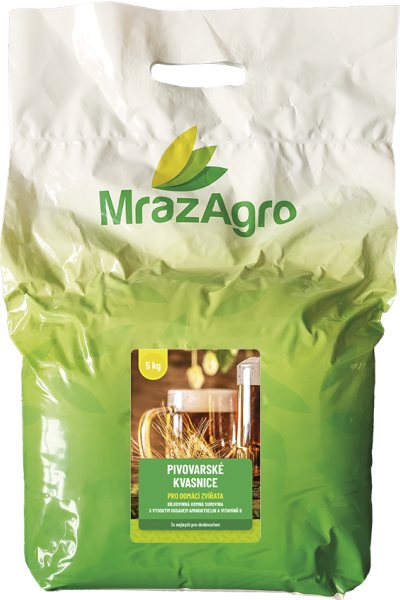 PIVOVARSKÉ KVASNICE bílkovinná krmná surovina pro domácí zvířata - 5 kg taška