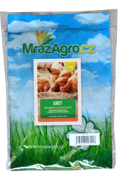 GRIT doplňkové minerální krmivo pro drůbež - 2 kg sáček