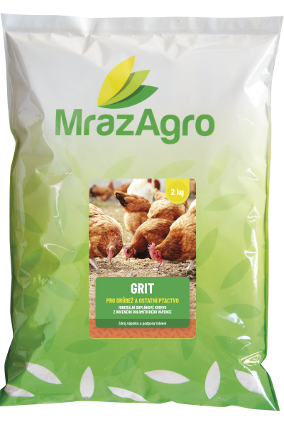 GRIT doplňkové minerální krmivo pro drůbež - 2 kg sáček