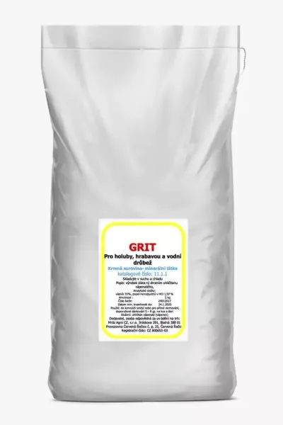 GRIT doplňkové minerální krmivo pro drůbež - 25 kg pytel