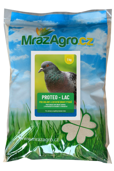 PROTEO LAC proteinové doplňkové krmivo pro holuby a ostatní ptáky - 1 kg sáček