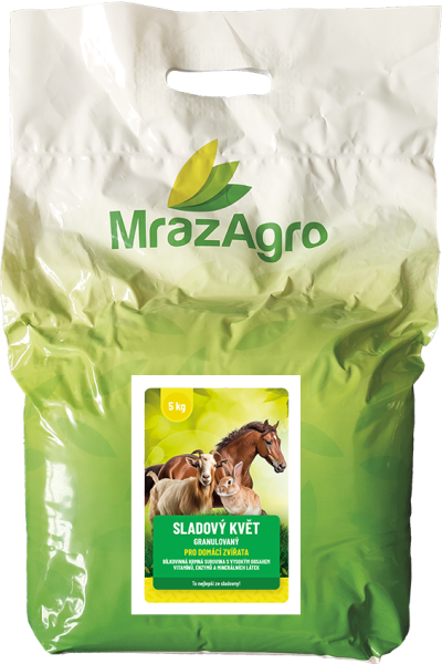 SLADOVÝ KVĚT granulovaná bílkovinná krmná surovina pro domácí zvířata - 5 kg taška